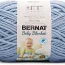 Bernat Baby Blanket Baby Blue Yarn - 1 Pack of 300g/10.5 oz - 100% Polyester - #6 Super Bulky - 220 Yards - Knitting/Crochet