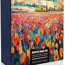 2 Pack Painting Set for Couples or Family Groups, 62 PCS Paint Set with 2 Table Easels,24 Acrylic Paints,6 PreDrawn & Blank Canvases for Painting,24 Brushes,2 Pencils,2 Palettes and Painting Guides