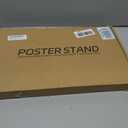 ONCEMORE Heavy Duty Sign Stand, Floor Poster Board Stand, Adjustable Metal Sign Holder Height Up to 60 Inches and 180° Rotation Display Standing Pedestal for Board & Foam, Black