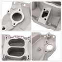 DICMIC Aluminum Dual Plane Intake Manifold Compatible with Chevrolet Small Block V8 4.3L 262 265, 4.4L 267, 4.6L 283, 4.9L 302, 5.0L 305 307, 5.4L 327, 5.7L 350, 6.6L 400 Replace# 52026, 82026