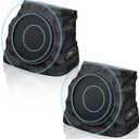 2-Pack Solar Powered Rock Speakers Outdoor Water-Resistant with Lights
3 Mode Lights Pair Function USB Rechargeable for Patio Pool Outside Garden Party