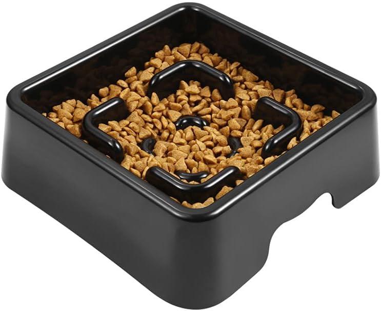 Slow Feeder Dog Square Bowls Stop Bloat Bowl Anti-Choking for Medium Dogs