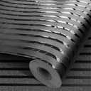 Black Metallic Peel and Stick Wallpaper Glossy Stripe Texture Wall Panels