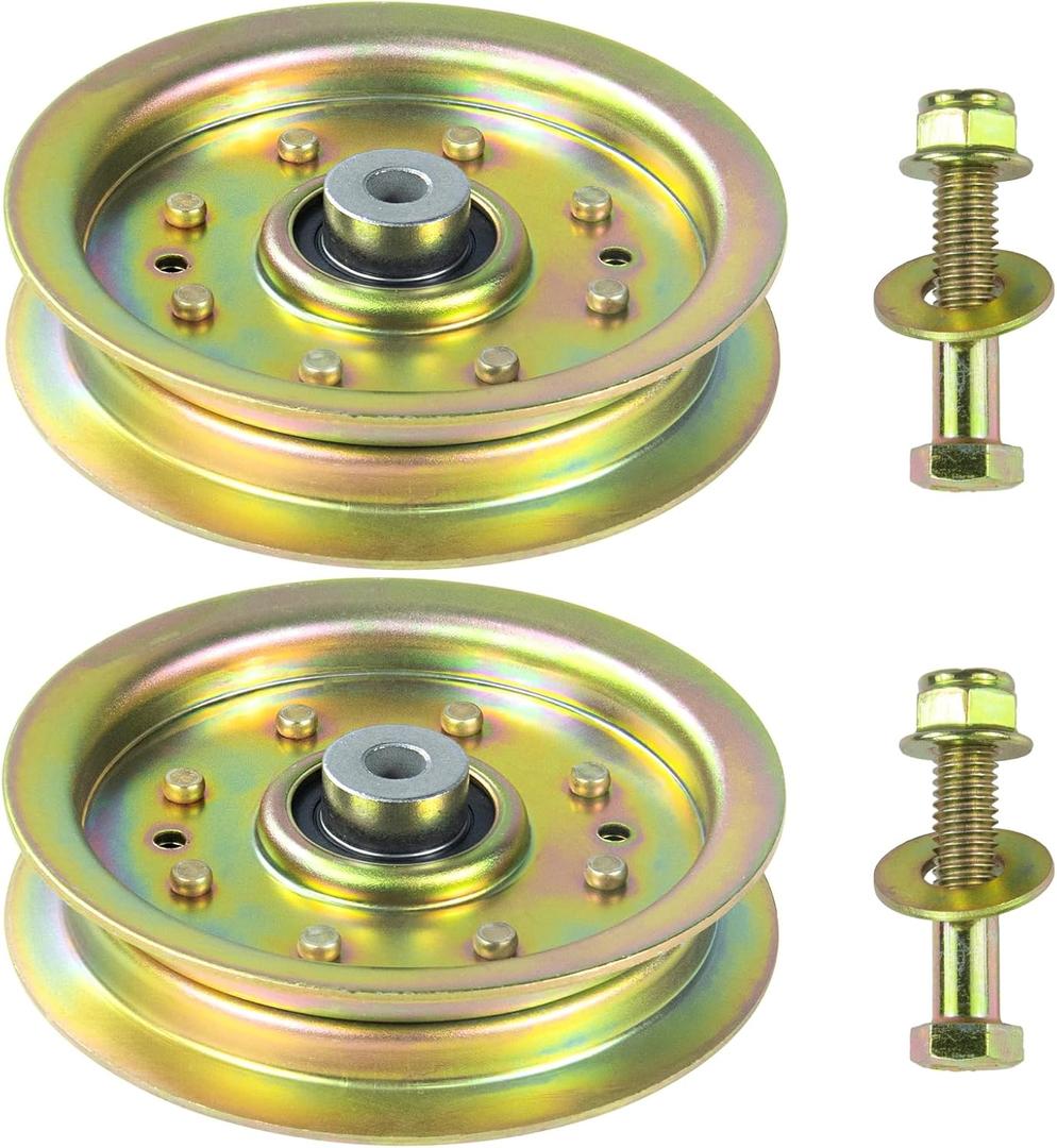 2 Pack 756-04129B Idler Pulley Replaces 753-08171 753-08068A | for Cub Cadet RZT 50, RZT 54, LT1045, LTX 1040, LTX 1045, LTX 1050, Craftsman LT1500 LT2000, Troy Bilt 42" Decks
