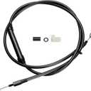 MoKitDora 70-11/16" Clutch Cable Stainless Steel Braided for 1987-2006 Harley Touring Dyna Softail Twin Cam Evolution 5 Speed Transmission with Mechanical Clutch, Black