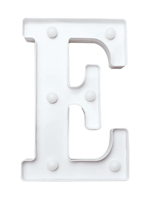 LED Marquee Letter, Light Up Letters, letters for wall decor, Perfect for Parties, Weddings, Store Decorations(E), Waterproof Yard Sign with Neon Effect