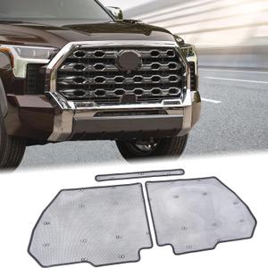 Aunginsy Front Grille Grill Vent Guard Protective Cover Mesh Set Compatible with 2022-2026 Toyota Tundra 1794 Limited Edition Stainless Steel Extend Decoration Accessories, with Supplied Cable Ties