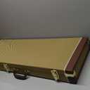 Electric Guitar Hardshell Case Leather Case Bag With Internal Guitar Bag Soft Layer With Locking Latch Waterproof (Yellow)