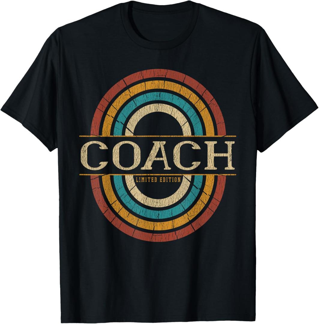 Coach Vintage Retro T-Shirt (Small, Black)