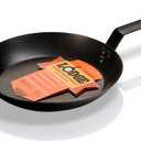 Lodge 10 Inch Carbon Steel Skillet - PFAS-Free Pre-Seasoned Carbon Steel Frying Pan for High-Heat Searing - Long Handle Design for Omelets, Grilling, and Campfire Cooking - Made in the USA