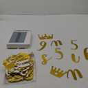 TaoBary 167 Pcs DIY Banner Kit Happy Birthday Glitter Banner Customizable Glitter Make Your Own Kit 162 Letters Symbols and Numbers 3 Rope for Birthday Halloween Wedding Christmas(Gold)