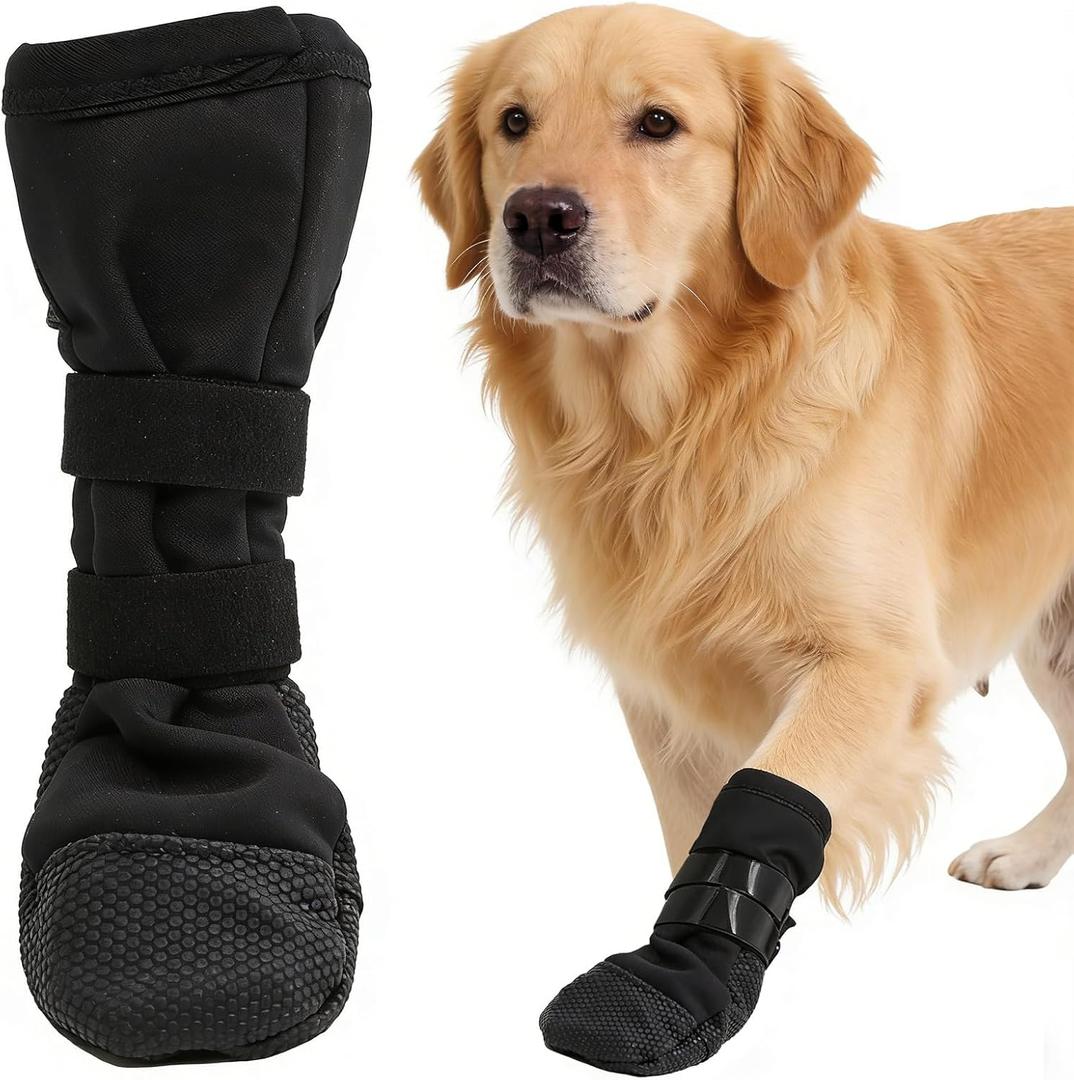 Dog Recovery Boot for Injured Paws - Breathable Dog Shoes with Non-Slip Sole & Self-Adhesive Strap, Dog Bootie to Protect Wounds from Licking, Dirt, and Infection - for XL Dogs