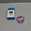 NotoCity for Galaxy Watch 4 Galaxy Watch 5 Watch 6 40mm Bands, Clear Band with Protective Case Replacement Strap for Galaxy Watch 4/5 (40mm Purple)