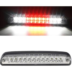 Partsam High Mount Stop Light Led 3rd Brake Light Replacement for F250 F350 F450 F550 1999-2016/Ranger/B series Third Brake Light Clear Rear Cab Roof Center Mount Brake Stop Tail Cargo Light Lamp