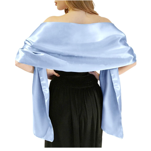 MLMW Shawls and Wraps for Evening Dresses Satin Shawl Wraps for Women Extra Long Wedding Shawls for Bridal Party