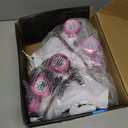 Chicago Rink Roller Skates for Girls & Boys Durable Top Performance Indoor/Outdoor Use Skate Shoes with Padded Ankle Collar, Lace-Up & Velcro Strap 54mm Urethane Wheels, Semi-Precision Bearings (Size: Girls / Boys - J10, White)