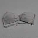 AUROLA Influence Strappy Bra Sports Bras for Women, Backless Padded Impact Strappy Bra Workout Gym Yoga with Removable Cups (Large, Glacier Gray)