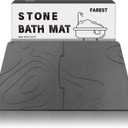 30 * 20 Stone Bath Mat Extra Large Diatomaceous Earth Non-Slip Shower Mat Quick Drying Diatomite Bath Stone Mats for Bathroom