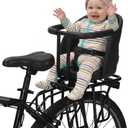 Kids Bike Seat with Reflective Tape for Baby 18 Months to 8 Years Old