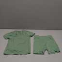 JunNeng Bamboo Viscose Toddler Pajamas,Baby Boy Girl Solid Snug Fit Short Sleeve Summer Sleepwear PJS (12-24 Months, Green+grey)