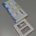 ENERLITES Screwless Decorator Wall Plates Child Safe Outlet Covers, Size 2-Gang 4.68" H x 4.73 L, Unbreakable Polycarbonate Thermoplastic, SI8832-W-10PCS, Glossy, White (10 Pack)