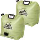 Camping Water Container 2 Gallon Collapsible Water Jug with Spout - Reusable Plastic Flasks, Foldable Empty Gallon Jug for Water Storage, Water Bag for Outdoor Hiking Emergency Prep (2 Pack)