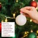 Christmas Tree Decorations Ornament Set, 60ct 2.36 Inches Red Green and White Shatterproof Christmas Ball Ornaments, Hanging Ball for Xmas Holiday Wedding Party Decor