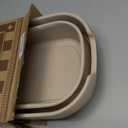 Eyliden Collapsible Bucket, Bucket for Cleaning Mop, 10L(2.6Gallon) Multiuse Foldable Water Pail, Portable Handy Basket for Cleaning Mop, Camping, Tailgating and More (Brown)