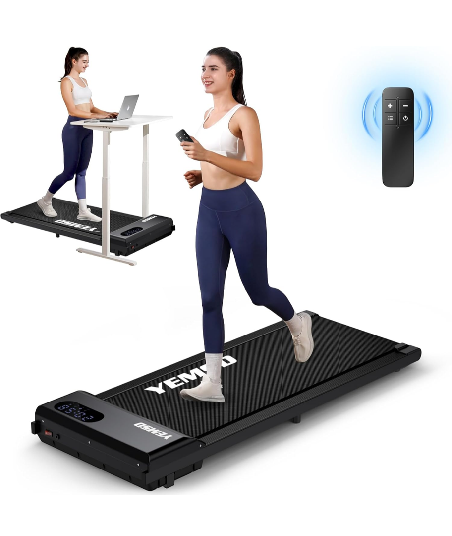Walking Pad, Walking Pad Treadmill 330 lb Capacity, 3 in 1 Portable Under Desk Treadmill for Home and Office with Remote Control, LED Display