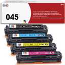 045 Toner Cartridge 4-Pack Replacement for Canon 045H 045 Toner Cartridge for Canon Color ImageCLASS MF634Cdw MF632Cdw LBP612Cdw MF630C LBP610 Series Ink(Black,Cyan, Magenta, Yellow