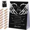 Don't Say Baby Baby Shower Game,Halloween Gothic Baby Shower Decorations,Mini Clothespins for Baby Shower,Neutral Baby Shower Decorations,Little Cutie Baby Shower,1 Sign & 50 Mini Clothespins Set-B4