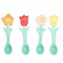 Birthday Candles Assorted - Pack of 8 - Easy-to-Light & Long-Lasting Burn - Perfect for Every Celebration, And 4piece Earthenware Daisy Stir Spoons 5.25in, One Is Broken