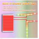 Led Lights for Bedroom 65.6ft (1 Roll) Music Sync Color Changing RGB Led Strip Lights with 60 Keys Remote and App Control, Led Lights for Room Kitchen Party Decor,Home Decor