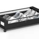 Under Bed Storage, Underbed Storage With Wheels, Under The Bed Storage for Clothes, Blankets, Shoes... (Black, 1 Pack)