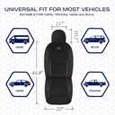 Skechers Memory Foam Car Seat Covers, Air Cool Mesh Thick Seat Covers,Car Seat Covers Front Seats Airbag Compatible, Automotive Comfort Protection for Most Cars,Van,Trucks, SUVs,Brown