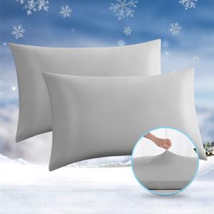 Cooling Pillow Cases, 2 Pack Arc-Chill Q-max 0.5 Cool King Size Summer Pillow