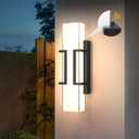 Hyunbae Dusk to Dawn Outdoor Lighting Fixtures, Photocell Sensor Modern Outdoor Wall Sconce, Dimmable LED Porch Light, IP65 Waterproof Outside Wall Lights for House Doorway Garage Entryway, 3000K