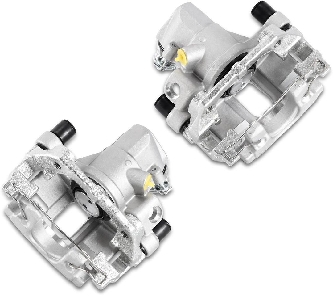 UNITHUB Rear Brake Caliper Set Right + Left Assembly w/Bracket 19B2955 19B2954 Compatible for Mazda 3 20042009 Compatible for Ford Focus 20072009 (Set of 2)