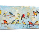 Canvas Large Wall Art for Living Room - Tree Bird Animal Pictures Nature Scenery Landscape - Flower Canvas - Nordic Minimalist Modern Artwork Prints - 60"x30