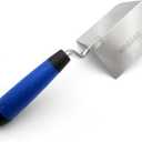 HOGARD Outside Corner Trowel | Best Corner Drywall Tool | Made of Stainless Steel with External Angle and Soft Grip Handle.