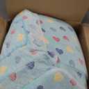 Toddler Couch, 2-in-1 Kids Soft Couch Fold Out with Star Pillow, Foldable Sofa to Lounger, Extra Wider, Colorful Heart (Large)