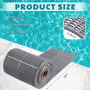 Tondiamo Drainage Pool Flooring Mats Swimming Pool Non Slip Mat PVC Splash Matting Mesh Hollow Doormat Roll for Outdoor Indoor Patio Restaurant Garage Kitchen Bathroom Bars (1 x 30 ft,Grey), 12.2" x 8.1"