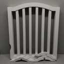 Wooden Dog Gate Foldable Pet Fence Freestanding Baby Gate for Doorways,Stairs.3 Panels 23.6 Inches White.