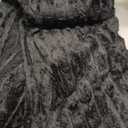 BEDELITE Fleece Throw Blanket for Couch - 300GSM Soft & Warm Fluffy Black Blanket, Decorative and Giftable Striped Blankets for Women, Men, 50"x60"