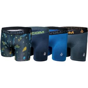 Volcom Boys Boxer Briefs Performance Underwear (Multi/Blue/Blue/Grey)