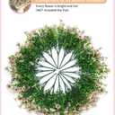 Faux Flowers for Outdoor Planters 16 Bundles UV Resistant Fake Artificial Eucalyptus Plants Outside Spring Summer Yard Decoration Realistic Silk Daisy for Patio,Front Porch,Garden,Pots Decor