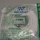 35ft RG6 Coaxial Cable White, 75 Ohm Coax Cable with F Connector & F81 Double Female Coupler, Low Loss High-Speed TV Antenna Extension Cord for HD TV, Satellite & Dish