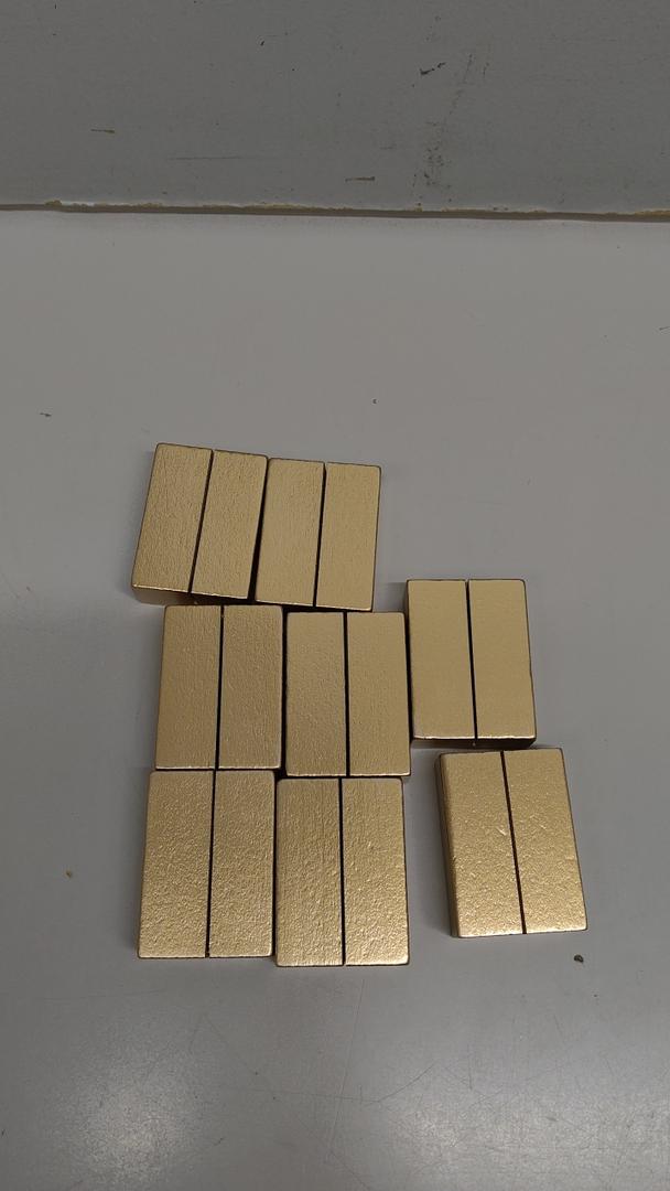 misc golden cubes
