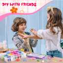 Wowangce Christmas Friendship Bracelet Making Kit for Gift Age 7-12 DIY Arts and Crafts Toys Charm Jewelry String Making Kit with 100 Colors Cotton Rope String Maker Tool Birthday Gifts for