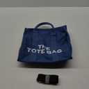 Tote Bag for Women with Zipper, Canvas Tote Bags, Crossbody Tote Bags for Work and Travel (Blue)